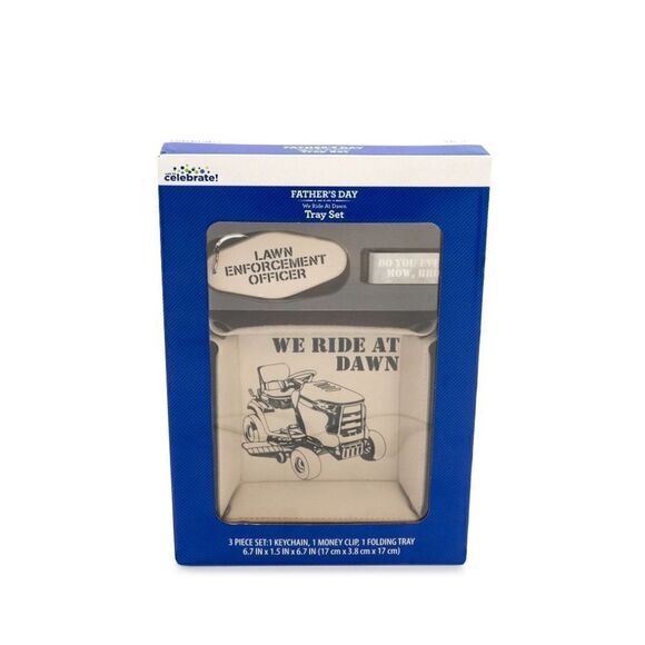 Father Day We Ride At Dawn Desktop Tray Set: folding tray, keychain, money clip - Picture 2 of 5